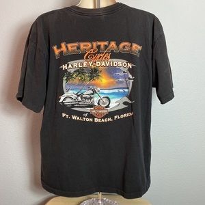 Harley-Davidson Single Stitch‎ Made In USA Black T-Shirt